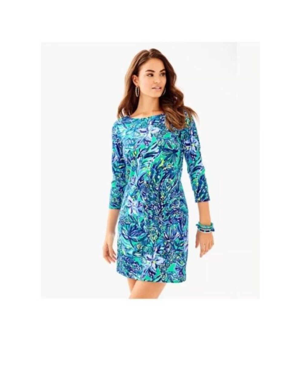 Lilly Pulitzer Hollee Dress Sneak A Beak Bennett Blue Size Small